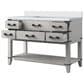 Lexora Home Norwalk 48" Single Bathroom Vanity in White Oak with White Cultured Marble Top and Rectangular Sink, , large