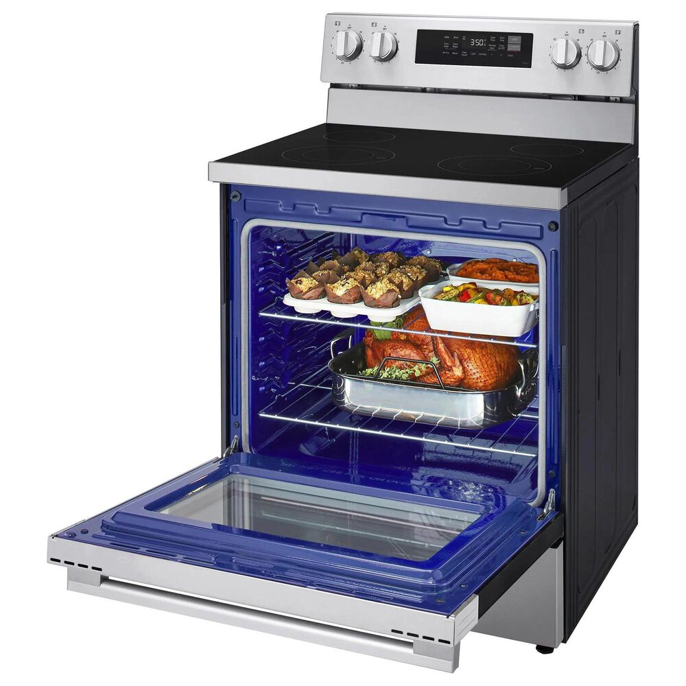 LG 6.3 Cu. Ft. Freestanding Electric Convection Smart Range in Stainless Steel, , large