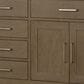 Lexora Home Abbey 80" Double Bathroom Vanity in Grey Oak with 2 cm White Cultured Marble Top and Rectangular Sinks, , large