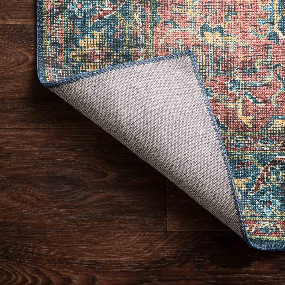 Loloi Skye 6&#39; x 9&#39; Denim and Brick Area Rug, , large