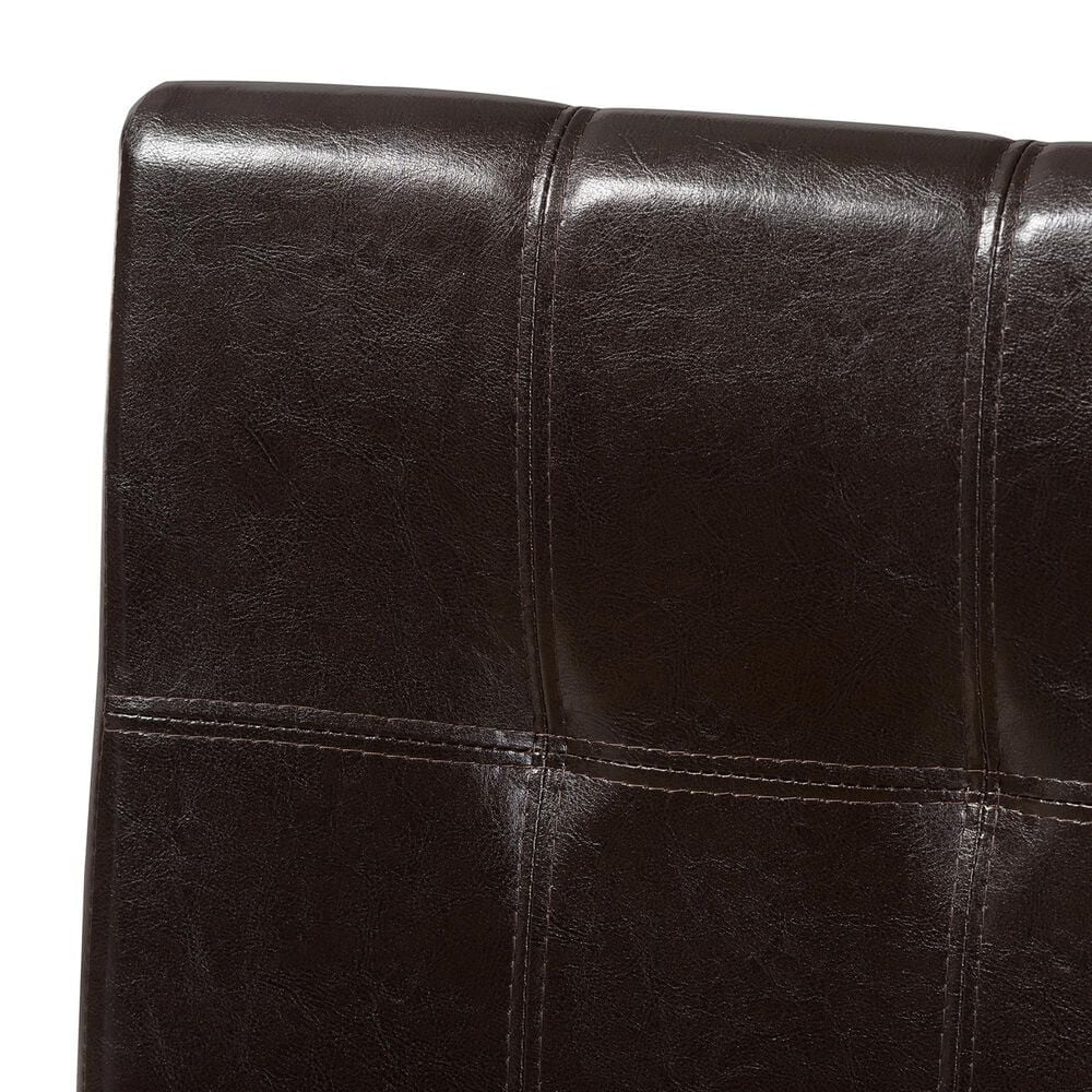 Baxton Studio Avery Side Chair in Dark Brown (Set of 2), , large