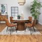 Pacific Landing Ortega Pedestal Dining Table in Natural and White - Table Only, , large