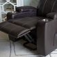 Linon Home Decor Peoria Power Lift Recliner in Chocolate, , large
