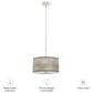 Hunter Solhaven 2-Light Mini Pendant with Light Gray Oak Shade in Brushed Nickel, , large