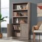 Sauder Select 5-Shelf Bookcase with Door in Laurel Oak, , large