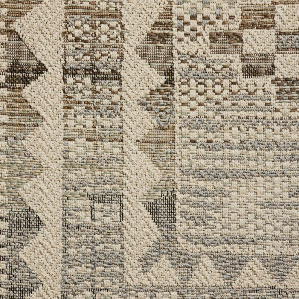 Loloi Saylor Ivory and Granite 5' x 7'7" Indoor/Outdoor Area Rug, , large