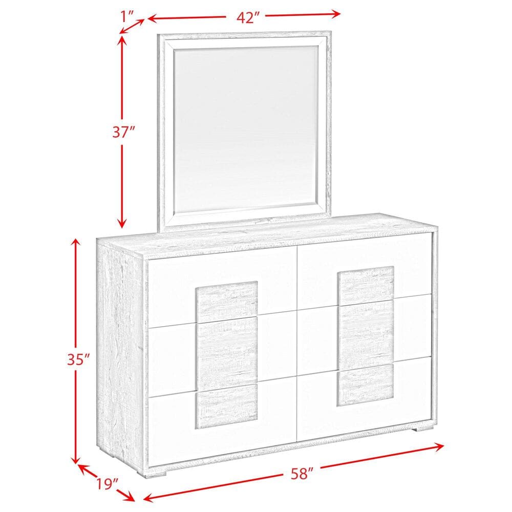 Mayberry Hill San Matteo 4-Piece Twin Bedroom Set in Ash Grey and White, , large