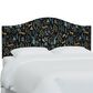 Rifle Paper Co Crafted by Cloth and Company Mayfair Queen Headboard in Menagerie Black, , large