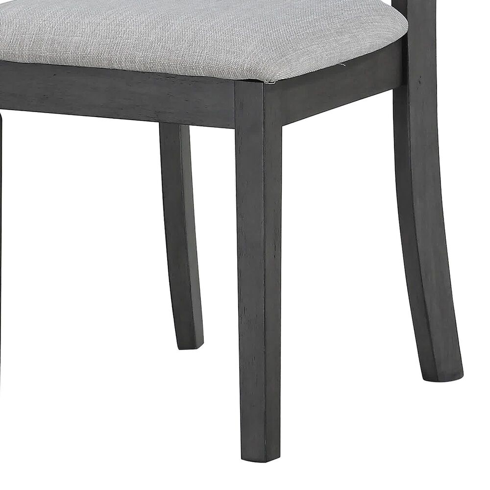 New Heritage Gia Side Chair with Light Gray Cushion in Gray, , large