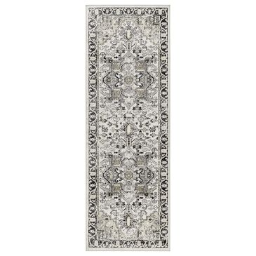 Surya Carpet, Inc. Lavadora 2"7" x 7"3" Black, Taupe, Light Beige and Gray Runner, , large