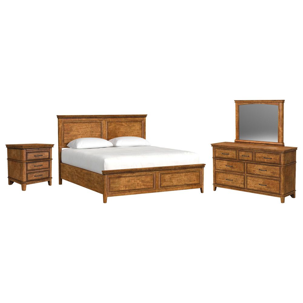 A-America Bandalier 4-Piece Queen Bedroom Set in Warm Russet, , large