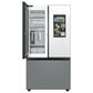 Samsung Bespoke Bespoke 30 Cu. Ft. 3-Door French Door Refrigerator - White Glass Top Family Hub Panels and Matte Gray Glass Bottom Panel Included, , large