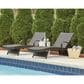 Ashley Kantana Patio Chaise Lounge in Brown (Set of 2), , large