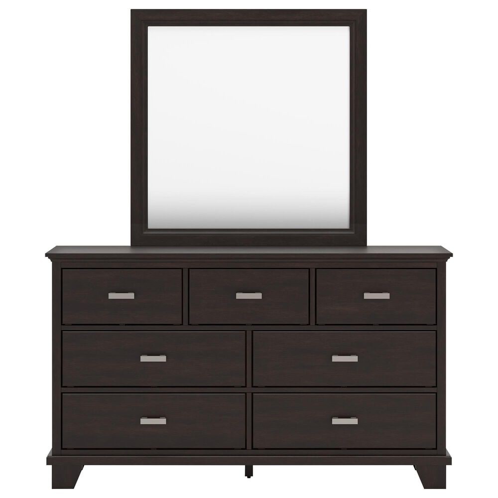 Ashley Covetown 4-Piece Queen Bedroom Set in Dark Brown, , large