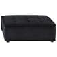 HOMLUX Anna C 4-Piece Stationary Sectional Sofa in Black Velvet, , large