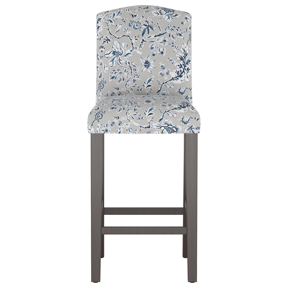 Skyline Furniture Bar stool in Indian Blockprint Grey, , large