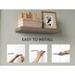 Hearth and Haven 32" Floating Wall Shelf in Taupe (Set of 2), , large