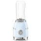 Smeg 2-Speed Personal Blender in Pastel Blue and Chrome, , large