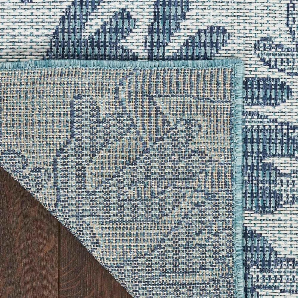 Nourison Garden Oasis Nautical Blue 9&#39; x 12&#39; Indoor/Outdoor Area Rug, , large