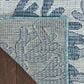 Nourison Garden Oasis Nautical Blue 9" x 12" Indoor/Outdoor Area Rug, , large