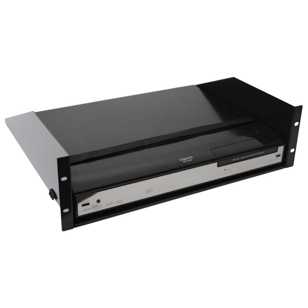 Sanus 3U Vented Rackmount Shelf in Black, , large