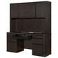 Wycliff Bay Tulane Office Credenza with Hutch in Dark Chocolate, , large