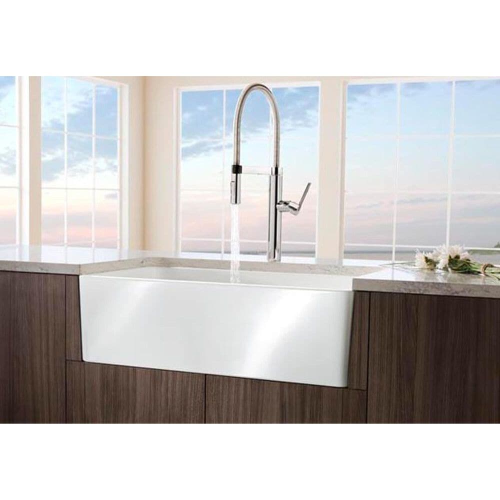 Blanco Cerana 30&quot; Apron Single Bowl Farmhouse Sink in White, , large