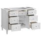 James Martin Vanities Lorelai 48" Single Vanity in Bright White with Single Hole 3 cm White Zeus Quartz Top & Backsplash, , large