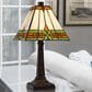 Cal Lighting 14" Tiffany Accent Lamp with Empire in Dark Bronze, , large