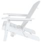 Hearth and Haven Bellwood Outdoor Foldable Adirondack Chair with Cup Holder in White, , large