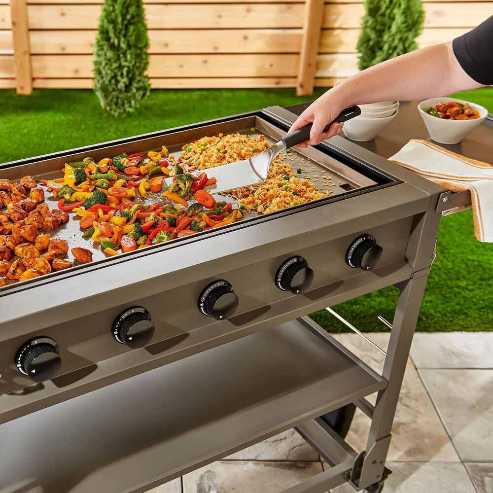 TYTUS Anaheim 5-Burner Gas Griddle in Gunmetal Gray, , large