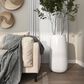 Maple and Jade 30" Tall Floor Decorative Vase in Polished White, , large