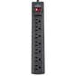 Helios 3-Piece 7 Outlet Surge Protector and 50" 16-Gauge Speaker Wire with Black Series 16" Subwoofer Cable in Black, , large