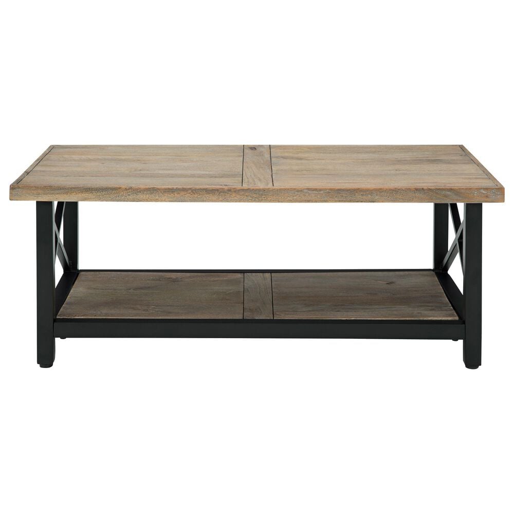 Ashley Bristenfort 3-Piece Occasional Table Set in Black and Light Brown, , large