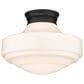 Golden Lighting Ingalls Large Semi-Flush in Matte Black, , large