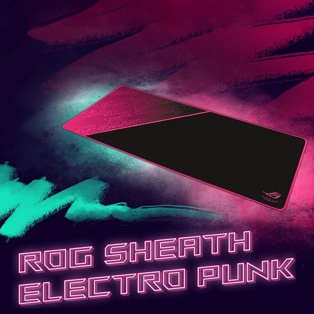 Asus Rog Sheath Optimized Cloth Surface Non Slip Mouse Pad In Electro Punk Nebraska Furniture Mart Asus Rog Sheath Optimized Cloth Surface Non Slip Mouse Pad In Electro Punk Nebraska Furniture Mart
