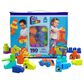 Barbie Bigger Blocks Building Set with Storage Bag for Toddler in Multicolor, , large