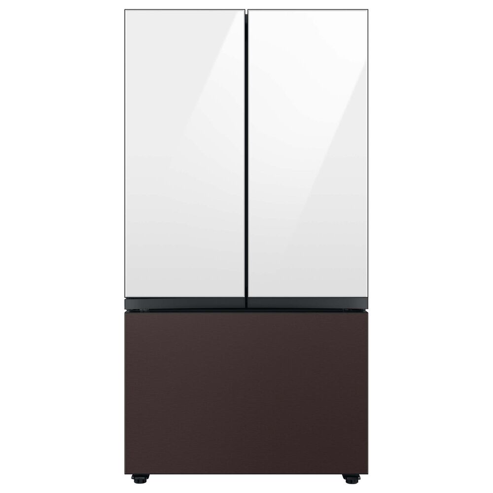 Samsung Bespoke Bespoke 3-Door French Door Refrigerator Top Panel in White Glass, , large