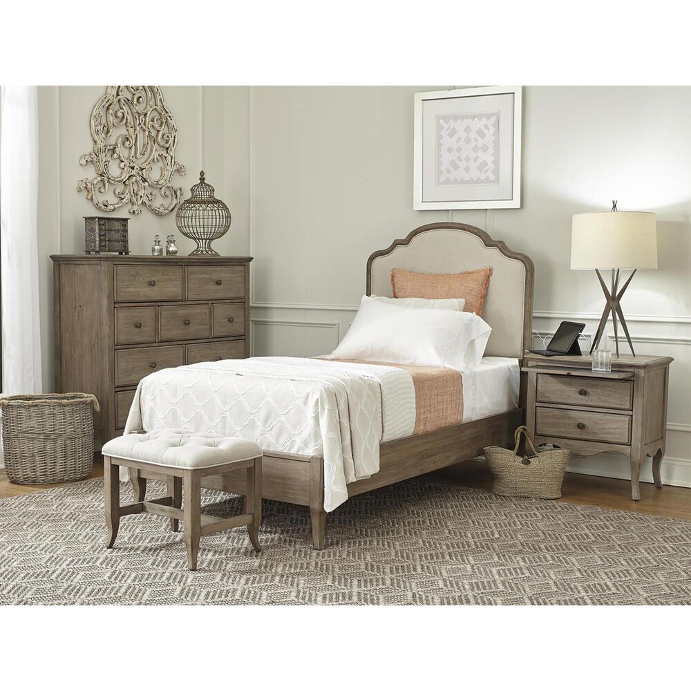 Riva Ridge Provence Twin Platform Bed in Patine, , large