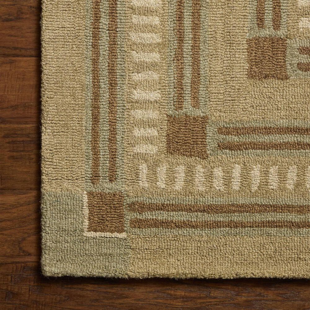 Chris Loves Julia x Loloi Alfie Green and Natural 9'3" x 13' Area Rug, , large