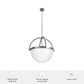 Hunter Wedgefield 4-Light Pendant in Brushed Nickel, , large