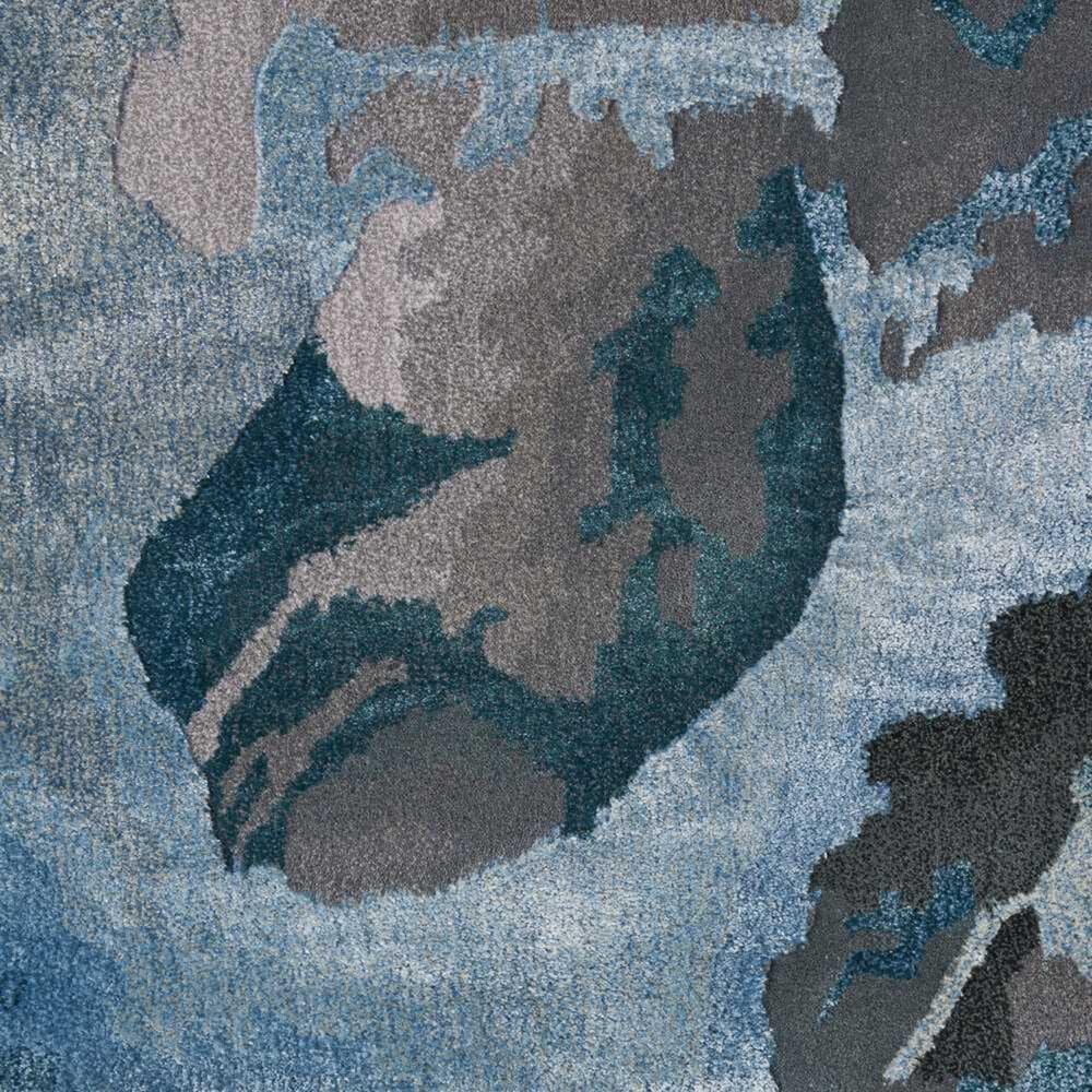Nourison Prismatic PRS14 7&#39;9&quot; x 9&#39;9&quot; Grey and Slate Area Rug, , large