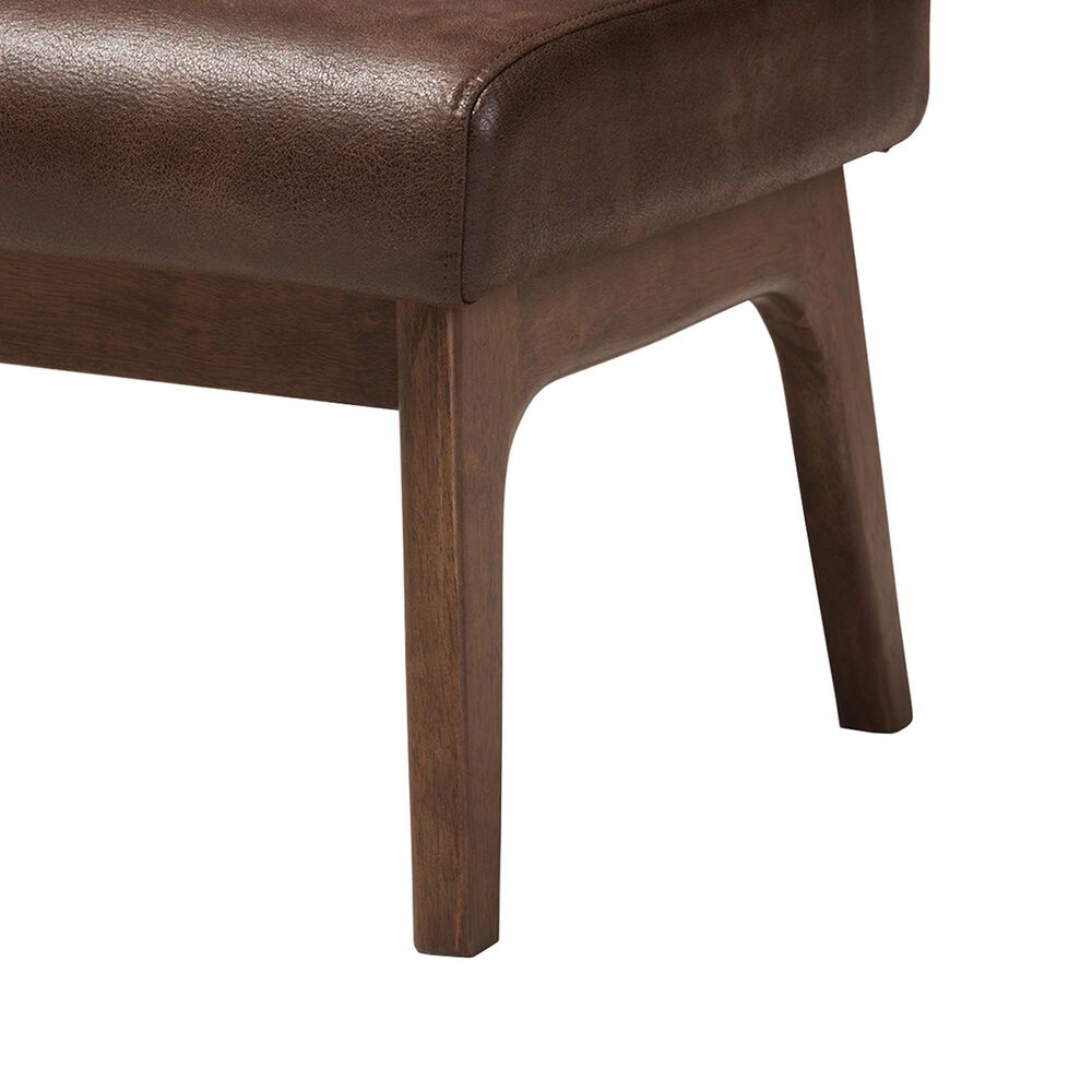 Baxton Studio Bianca Ottoman in Dark Brown, , large