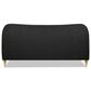 Jennifer Taylor Home Roman King Platform Bed with Ebony Black Upholstered in Natural Whitewashed, , large
