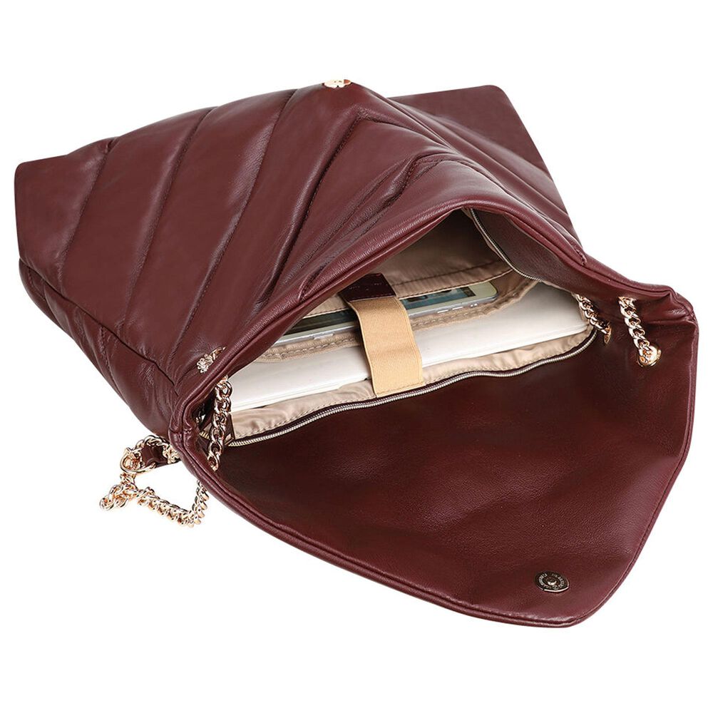Sandy Lisa Cali Shoulder Bag in Burgundy, , large