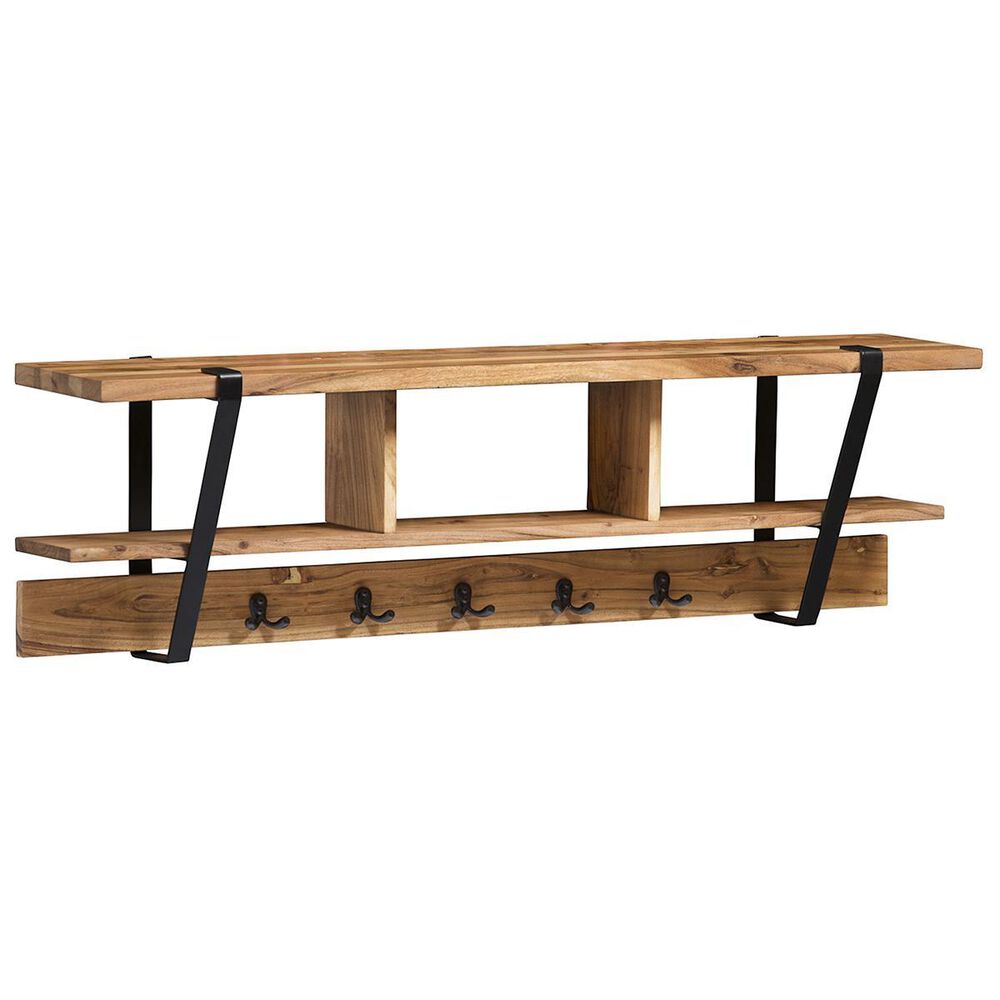 37B Ryegate Coat Hooks with Storage in Natural, , large