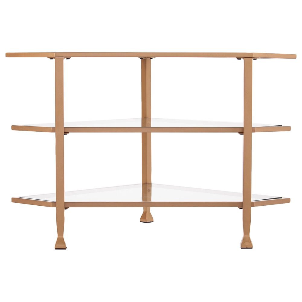 Southern Enterprises Jaymes Corner TV Stand in Soft Gold, , large
