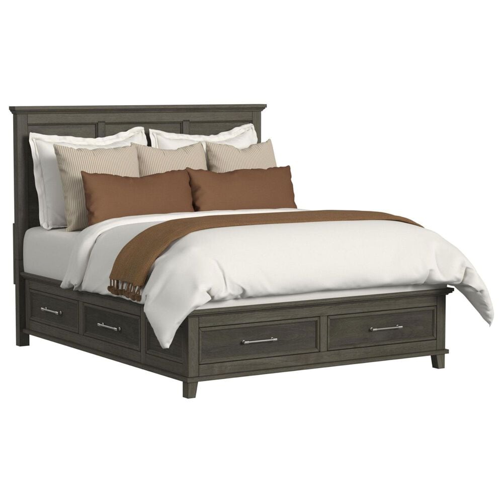 Mayberry Hill Canterbury King Storage Bed in Grey, , large