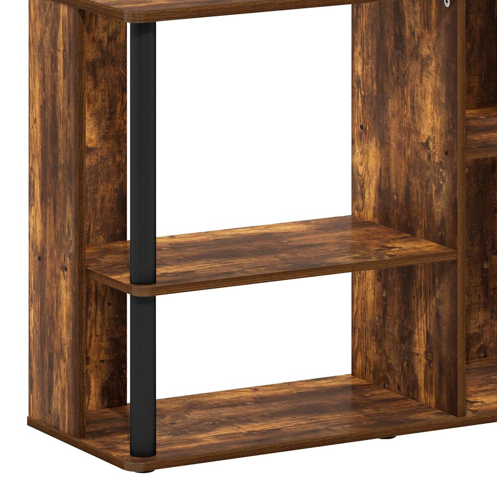HOMLUX 32" TV Stand in Amber Pine and Black, , large