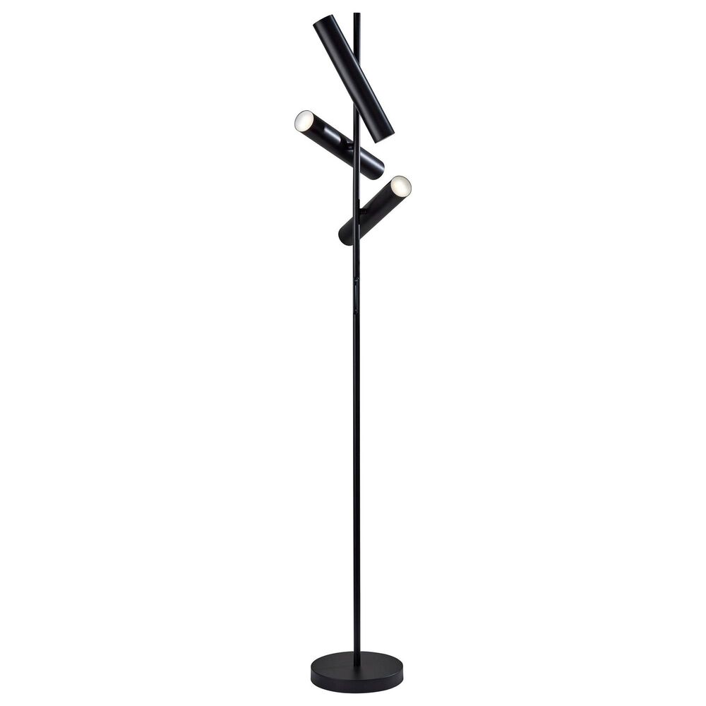 Adesso Greer Floor Lamp in Black, , large